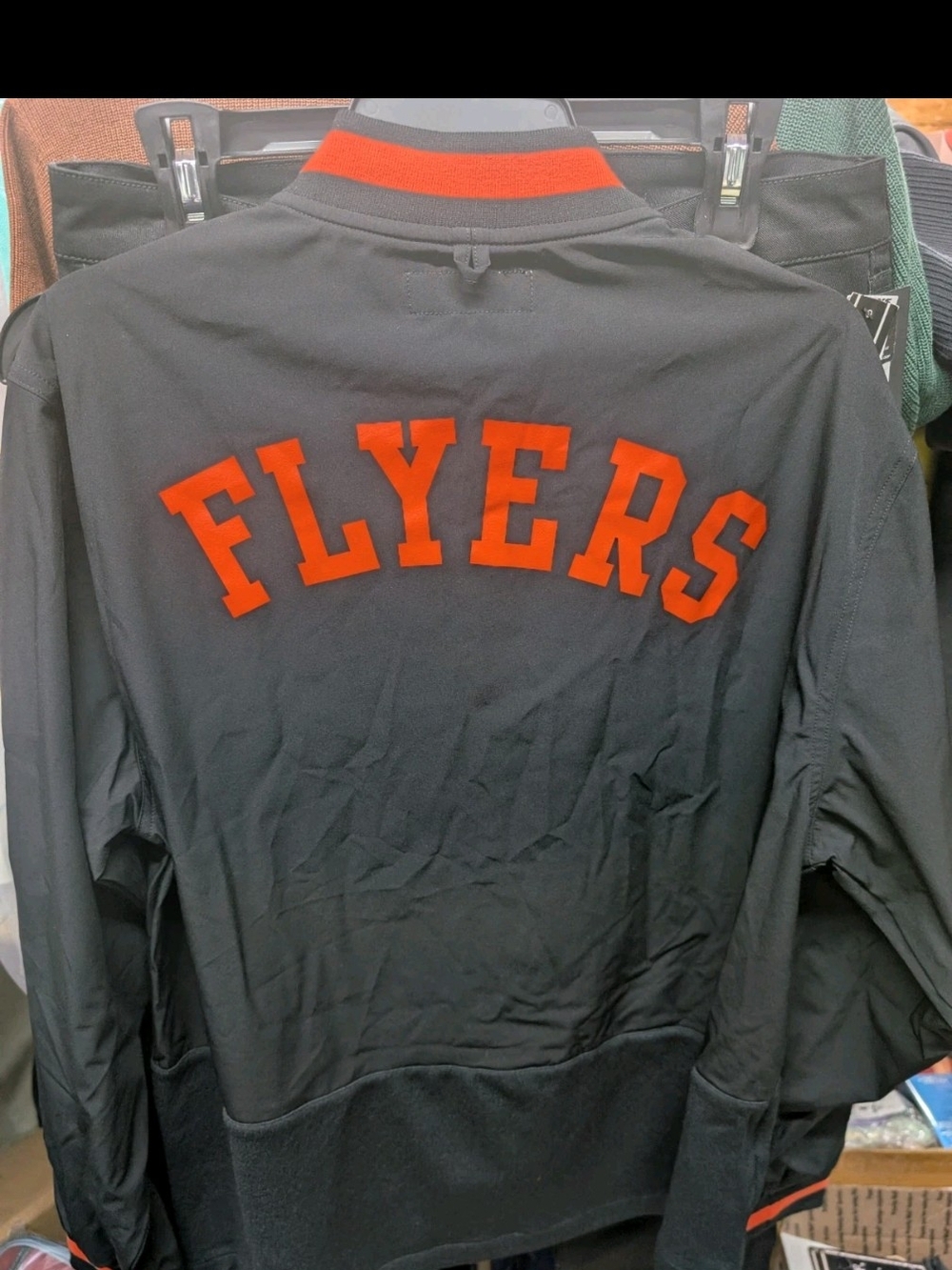 Mitchell & Ness Flyers Varsity Style Jacket with Orange Lettering